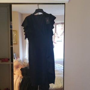 Knitee Black Cocktail Dress